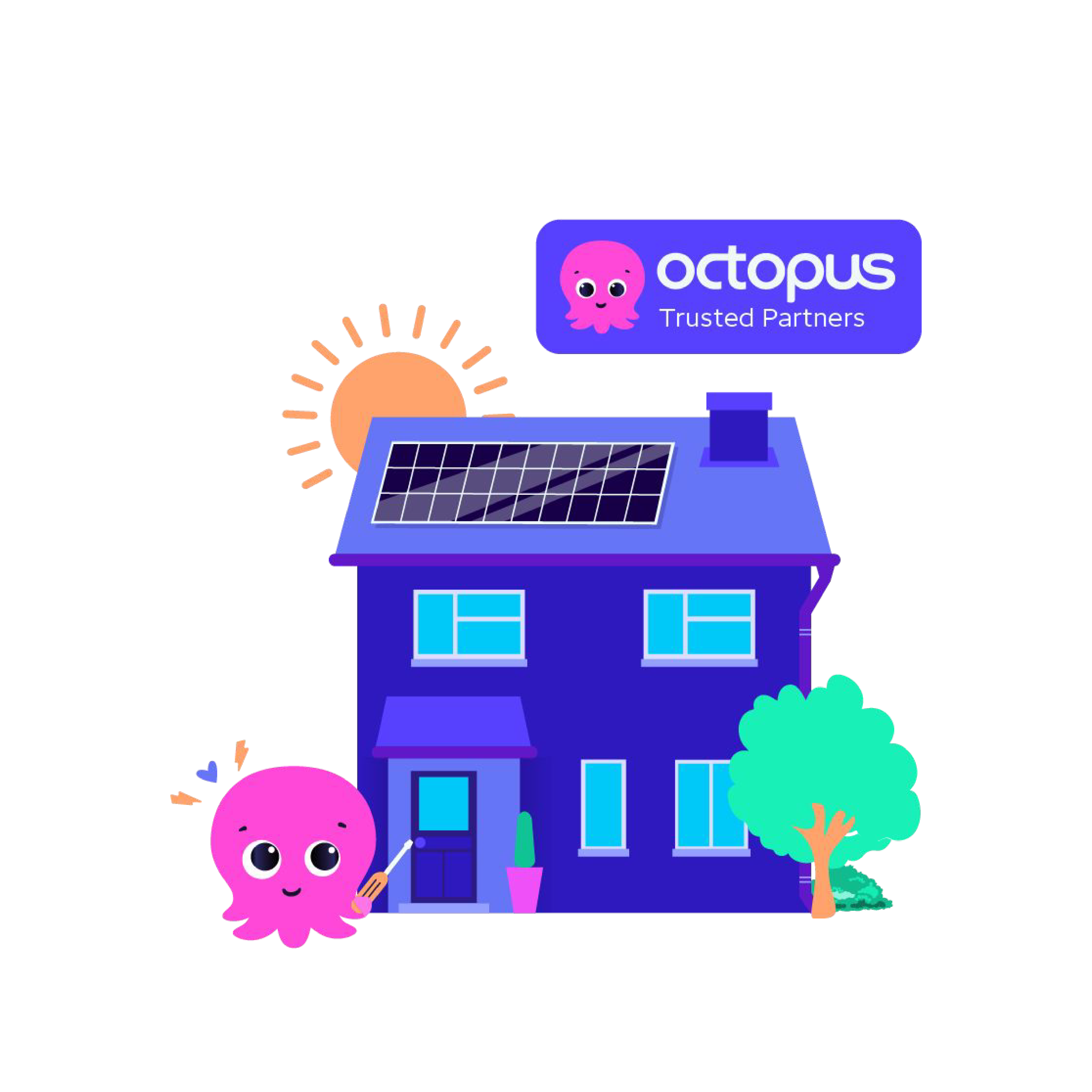 Partner Dibynadwy Octopus - Cartrefi Ynni Clyfar Mesur effeithlon o ran ynni ar gyfer y tŷ cyfan